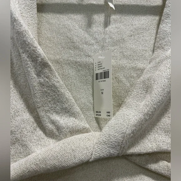 Anthropology Cropped Twist Cream Women's Tank - Size Medium - Picture 2 of 6